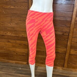 Marika Vibrant Pink and Orange Patterned Leggings
